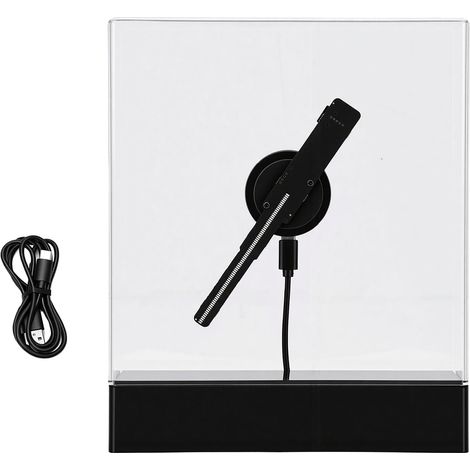 3D Holographic Fan, 1024 x 1024 Resolution, HD 3D Hologram Projector with Transparent Protective Cover, WiFi, Bluetooth, App Management (1/5)