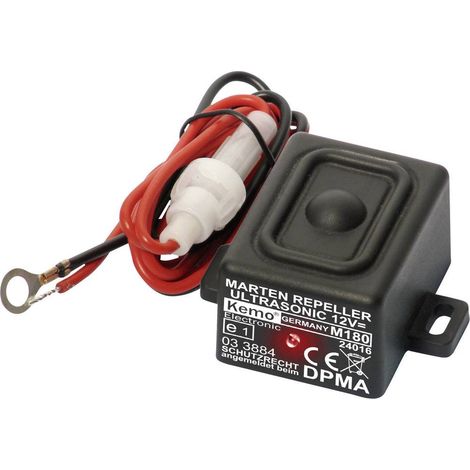 Module anti-martres à ultrason M180 – Éclairage LED étanche – Protection IP65 contre rongeurs – 105 dB – Kemo (1/5)