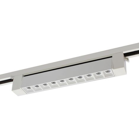 Barra a griglia LED 20W 220V Bianca per binario monofase LAMP-MONO-20W-BIANCOLuce Neutra Naturale 4200k