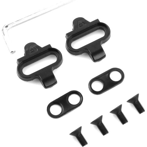 2 Pièces Jeu de Cales à Vélo VTT Cales de vélo de Montagne SPD Pédales Cale Pedale Chaussure VTT pour Homme et Femme Ensemble de Crampons de Vélo pour VTT et Cyclisme D'intérieur (1/5)