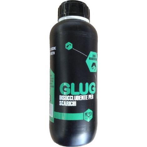 Disgorgante "Glug" sgorgante liquido per tubature acido stura lavandini Lt 1 (1/2)