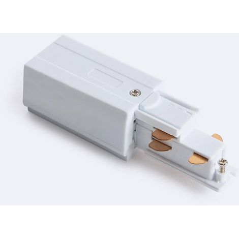 Connecteur Right Side au Réseau pour Rail Triphasé DALI Blanc