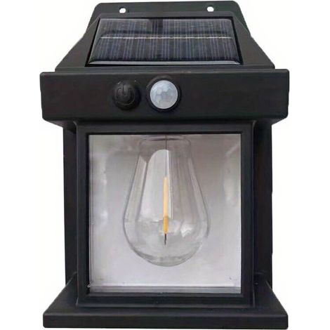 APPLIQUE MURALE LED D'EXTÉRIEUR SOLAIRE CRÉPUSCULAIRE POUR JARDIN TE-B0595 (1/3)