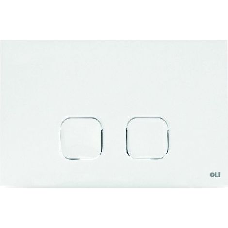 PLACCA PLAIN DUAL DOPPIO SCARICO Bianca 070826