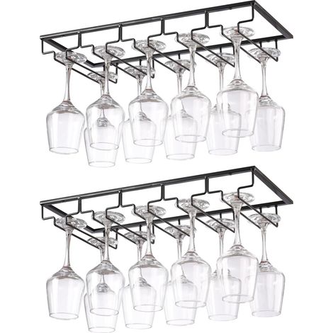 Pièces 5 Rangs Support Verre Suspendu, Porte Verres à Vin (1/5)