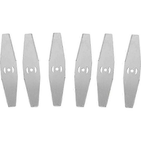 6 lames de coupe-bordures en métal, accessoires de rechange pour coupe-bordures et tondeuses à gazon. (1/5)