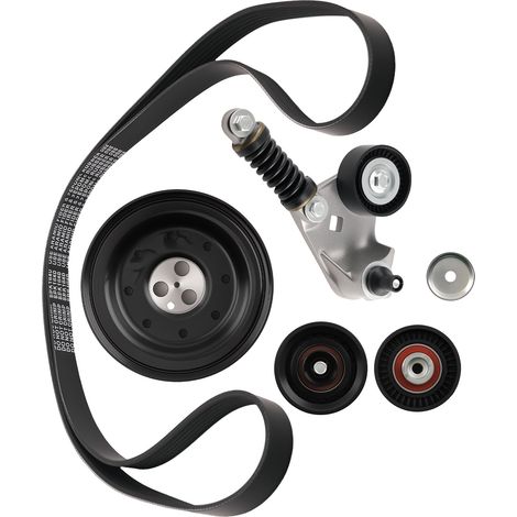 Crankshaft Pulley Fan Belt Tensioner Kit for Ford Transit Mondeo MK3 2000-2007 (1/5)