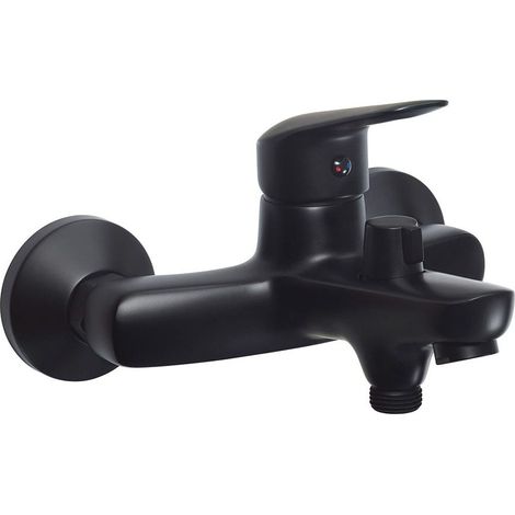 Grifo De Bañera De Pared En Negro Mate  Bormio (1/2)