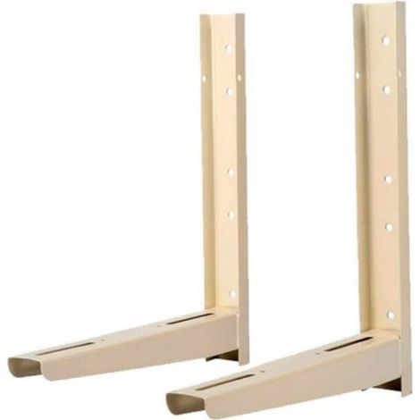 Soporte Aire Acondicionado 500x400mm  Espesor 1,5mm Reforzado  Escuadra Unidad Exterior Split  Acero Lacado Blanco