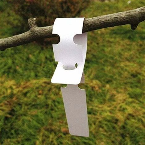 200 Étiquettes Plastique Blanches pour Plantes Arbres 2 x 20 cm Grande Surface Écriture (1/4)