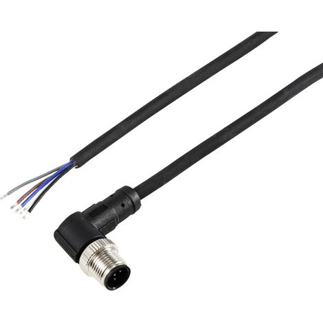 TRU COMPONENTS TC-12833144 Cavo di collegamento per sensore o attuatore M12 Spina angolata 10 m Numero di poli: 5 1 pz.