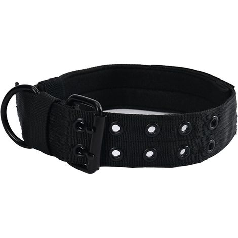 Collier Chien Avec Poignée - Collier Tactique Nylon Renforcé - Pour Races Petites À Grandes - Réglable - 1 Pièce (1/5)