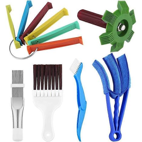 Kit de 6 ailettes pour climatiseur, condenseur à peigne à 6 ailettes FCR, kit d'outils de réparation et de nettoyage pour évaporateur et radiateur. (1/5)