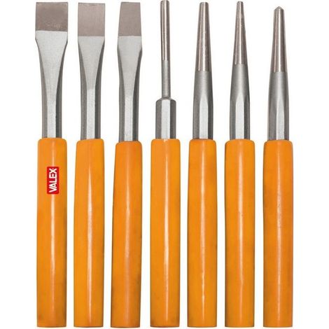 Scalpelli, cacciapine e bullino da 7 pezzi Valex.
