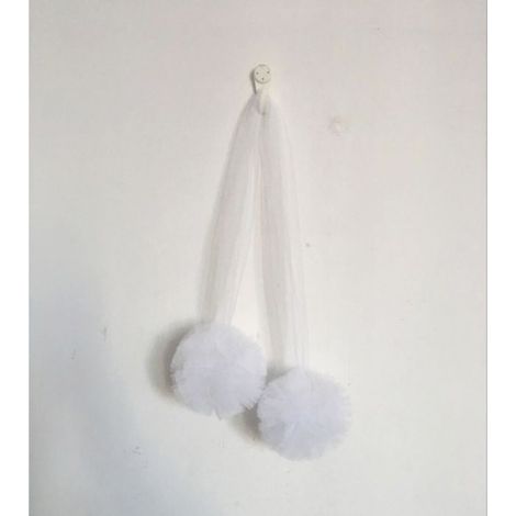 Moustiquaire - Tulle - Pour Lit Bébé Tipi Tente Chambre Enfant - Blanc - 1 Pièce