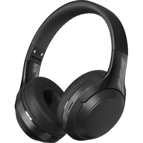 Casque Bluetooth sur l'oreille, casque sans fil antibruit avec microphone, casque Bluetooth stéréo HiFi pliable avec coussinets en protéines souples pour voyage, maison, bureau (1/4)