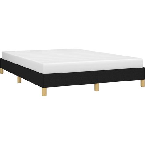 Bettgestell ohne Matratze Schwarz 140x200 cm Stoff vidaXL