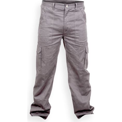 Pantalón de trabajo largo algodón basic Gris 3XL Gris 3XL (1/4)
