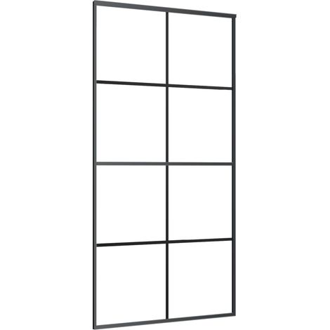 Maison Exclusive - Schiebetür Aluminium und ESG Glas 102,5x205 cm