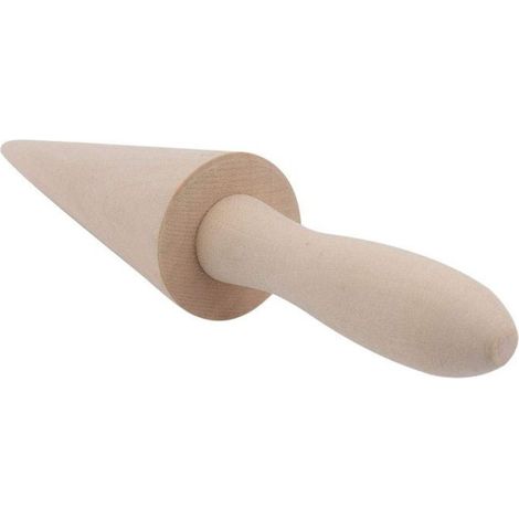 Moule à cône - - Outil à croissant en cornet fait maison - Bois - 23 x 4,5 x 4,5 cm (1/4)