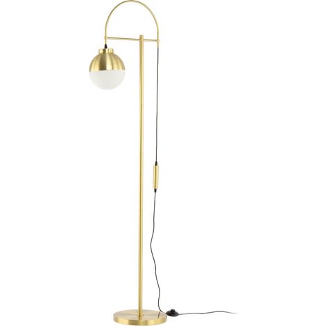 Lampada da terra Lavina in vetro e metallo oro (1/3)