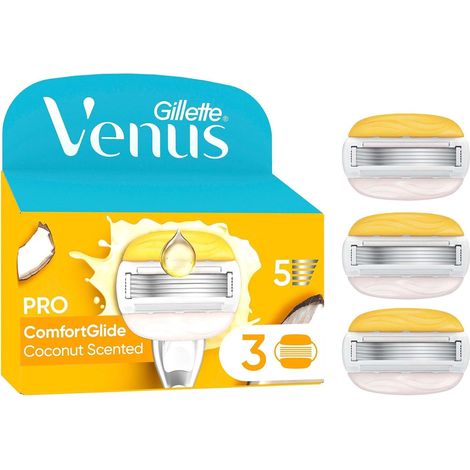 Lames de rasoir pour femmes, ComfortGlide Noix de coco, paquet de 3 (1/5)