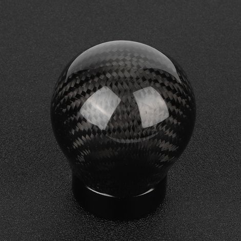 Manette de levier de vitesse universelle en carbone, noir, accessoire de tuning intérieur pour voiture (1/3)