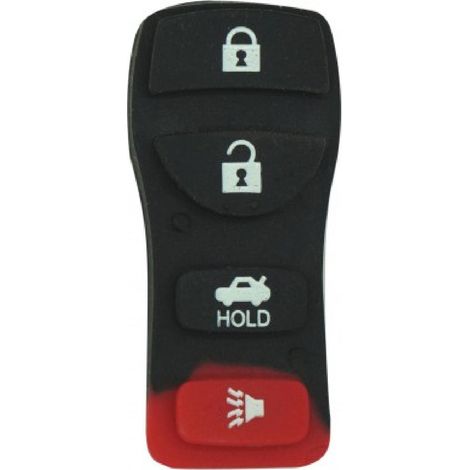 Bouton PVC telecommande compatible avec Nissan 4 touches