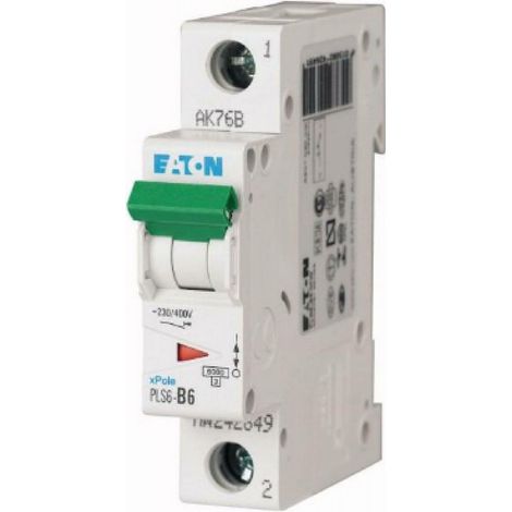 Eaton pls6-b6 interruttore magnetotermico 1p curva b 6a 242649