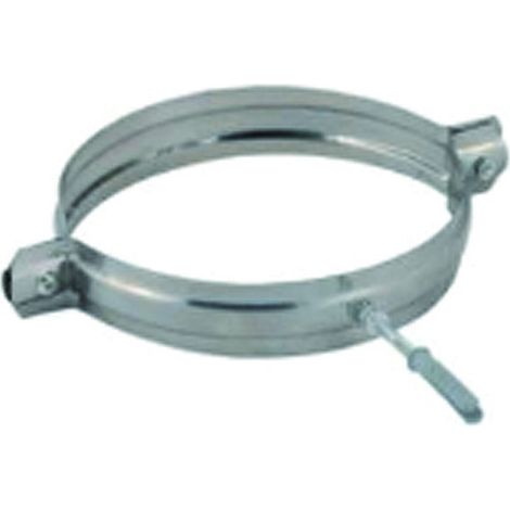 Collare Reggitubo In Acciaio Inox Aisi 304 Monoparete Spessore Mm.0,5 - Misura: ø mm.100