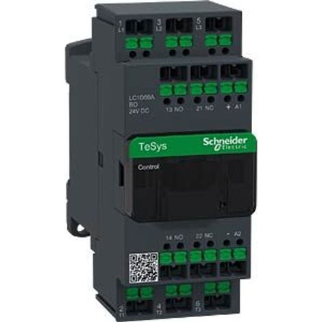 Contacteur TeSys LC1D 3P 9A AC-3 440V bobine 24V DC snap-in - LC1D09ABD