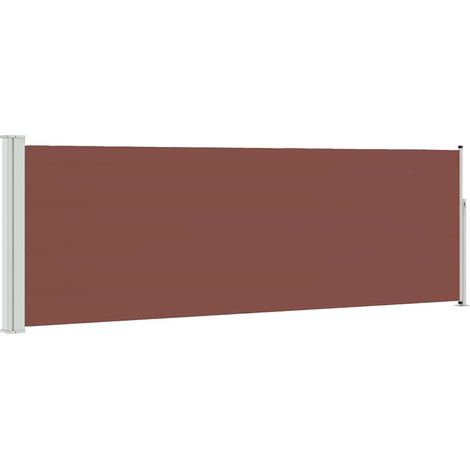 Auvent Marquise latéral rétractable de patio, Store Banne pour Jardin Balcon Terrasse, 100x300 cm Marron OIB8699E (1/4)