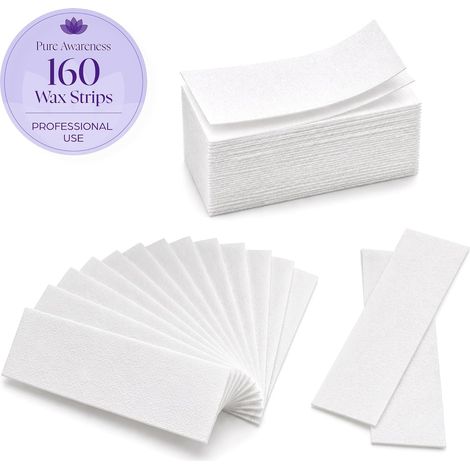 160 bandes d'épilation en non-tissé pour cire chaude & sucre (1/5)