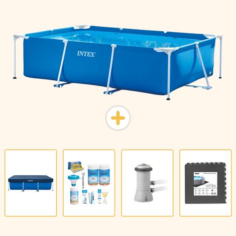 Intex Piscine Tubulaire Rectangulaire - 300x200x75 cm - 5-pièces SCB3