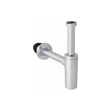 Geberit – Siphon de lavabo à tube plongeur – Sortie horizontale Ø40mm G1'' 1/4 – Chromé brillant – Filetage plomberie