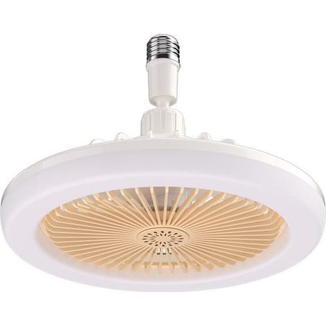 Ecleanfy - Ventilateur de plafond avec lumière et télécommande, ventilateur de plafond silencieux avec minuterie, ventilateur de chambre avec lumière, prise, ventilateur mural portable [kk] jaune (1/4)