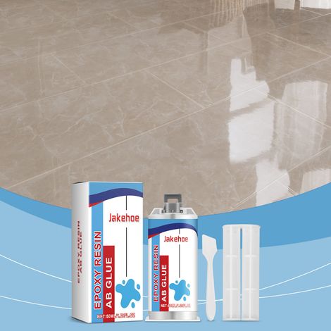 Epoxy Resin AB Adhesive for Repairing Cracks in Tiles and Pipes - AB Adhesive for Leak Prevention and Repair -- AB Adhesive: 50ml1 + Push Rod1 + Scraper1 -- BIEMMEDUE (1/5)