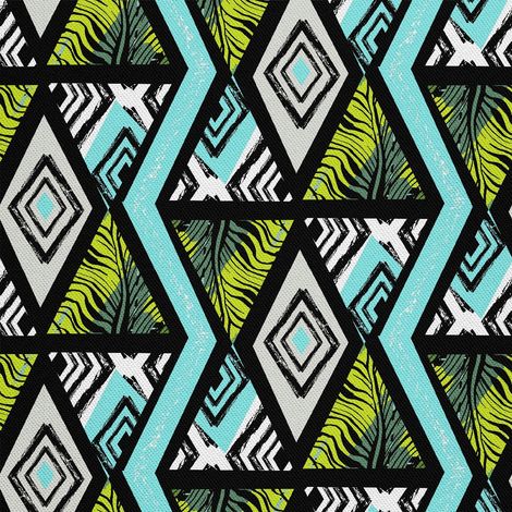 Dekorativer Outdoor-Stoff Oxford - Modernes geometrisches Muster I DX193 (1/5)