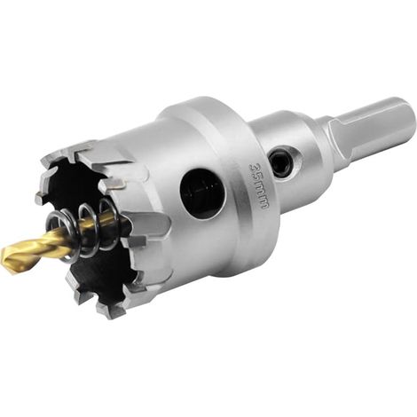 35mm Scie Cloche de TCT Carbure en Métal, Tungstène Foret Trépans pour Métal, l'acier inoxydable, fonte, fer, Aluminium, laiton et plastique (1/5)