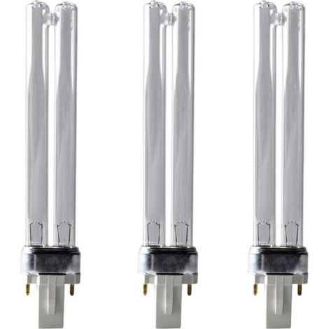 9 Watt UVC Ersatzlampe mit G23 Sockel 3er Set