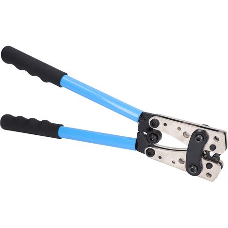 Pince à sertir en acier au carbone 22-10AWG, outil de sertissage de câbles portable, bleu (1/5)