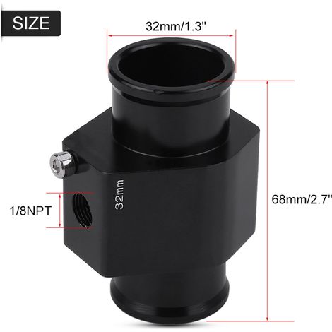 Adaptateur de capteur de température d'eau pour voiture, raccord de tuyau, 32 mm (1/5)