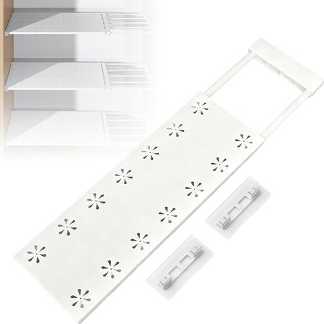 Kindfiber OÜ-Étagères réglables pour armoire, étagère extensible, séparateur d'étagère télescopique sans clous, pour cuisine, étagères pour armoire (1/5)