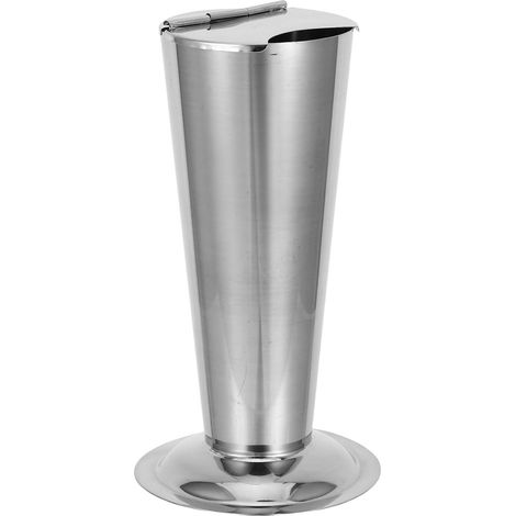 Pot à Pinces Acier Inoxydable pour Rangement Tube Organisateur pour Forceps et Coton Récipient avec Couvercle pour Salon de Manucure (1/5)