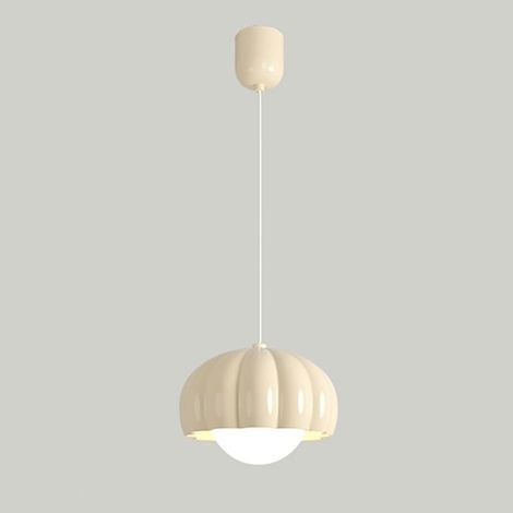 Suspension citrouille de dessin animé - lampe suspendue en résine avec abat-jour acrylique - Lustre de chevet - luminaire G9 - pour chambre d'enfant (1/5)