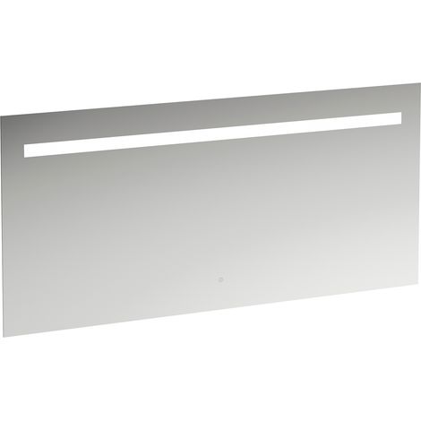 Miroir Leelo courant avec éclairage LED horizontal intégré, cadre (1/4)