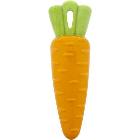 Schwimmspielzeug mit Quietsche in TPR Veggie Carotina für Hunde