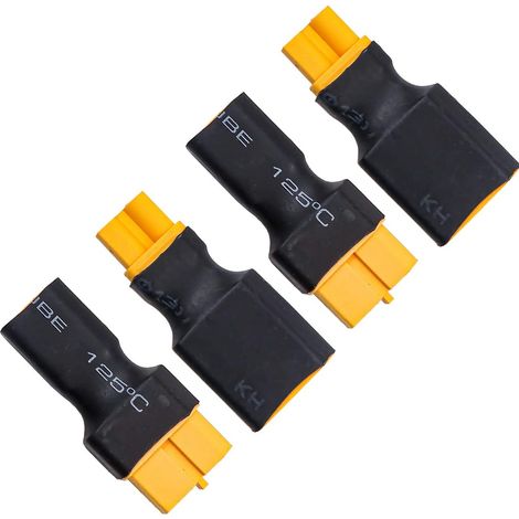 2er-Pack XT30/XT60-auf-XT30-Stecker für RC-FPV-Autos, LiPo- und NiMH-Drohnenakku-Ladegeräte (1/5)