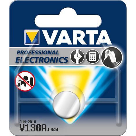 Varta batteria a bottone v13ga alcalina blister 1 lr44 (1/2)