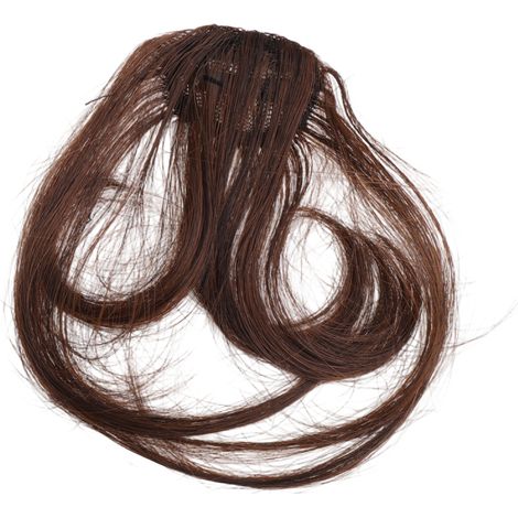 1 Pièce Extension de cheveux, Frange synthétique clipsable, naturelle, pour mariage, fête, usage quotidien (1/5)